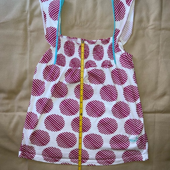 Volcom "Spain Drain" Top - White/Fuchsia Circles Flowy/Airy Y2K - Junior's XL - Picture 11 of 16